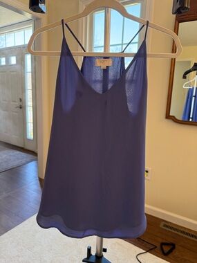 LOFT Deep Periwinkle V-Neck Spaghetti Strap Cami - Blouse